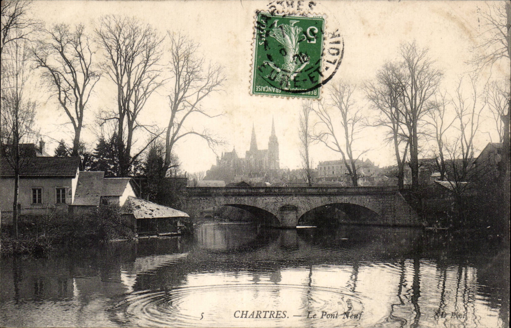 CPA Chartres Le new bridge