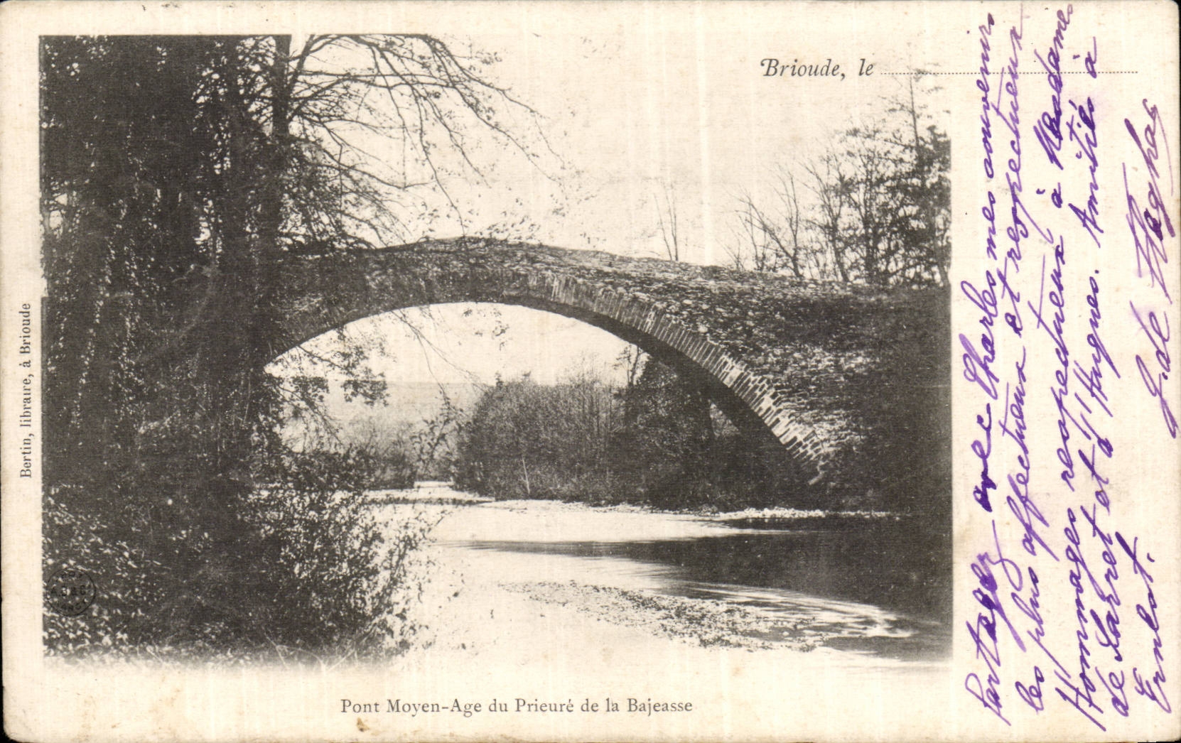 CPA Brioude Bridge the Middle Ages of the Prioress of Bajeasse