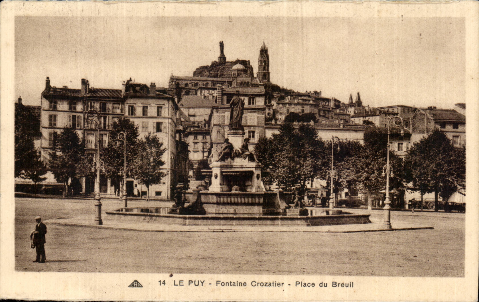 CPA Le Puy Fontaine Crozatier Place du Breuil
