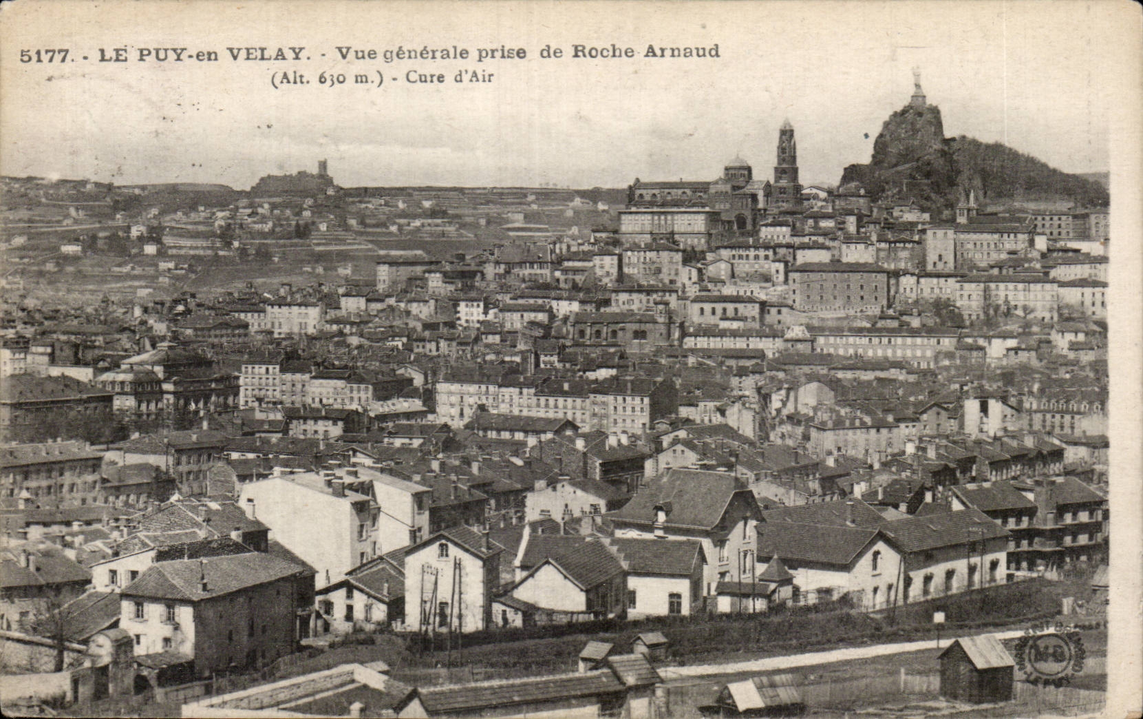 CPA Puy in Velay View taken of Rock Arnaud