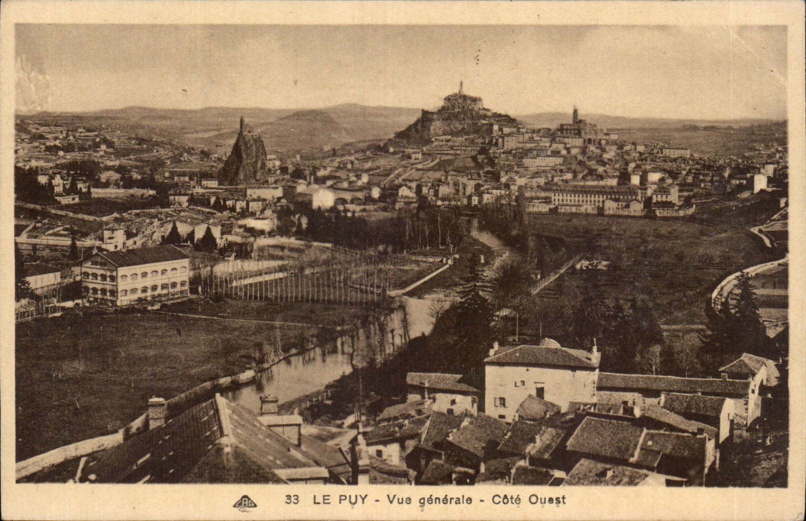 CPA Le Puy en Velay Vue generale Cote Ouest