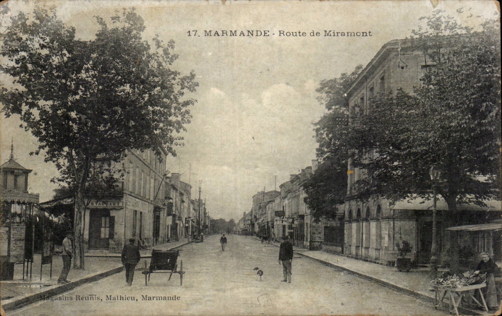 CPA Marmande Road of Miramont