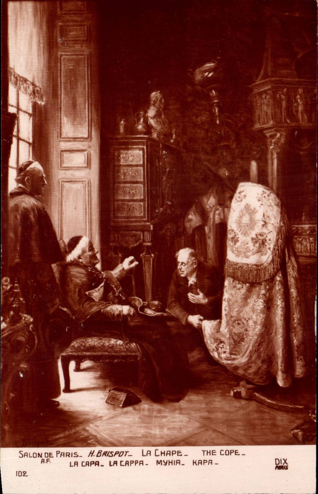 CPA Living room of Paris Brispot the Cover