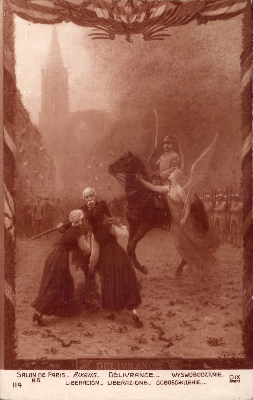 CPA Living room of Paris Rixens Delivery Angel Angel Militaria