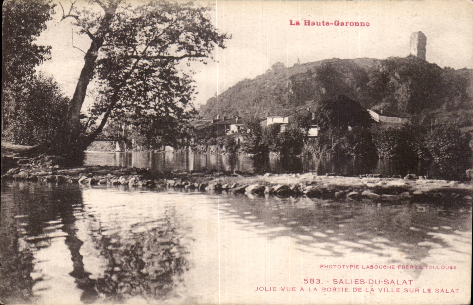 Dirtied CPA of Salat Pretty seen at the exit of the city on Salat