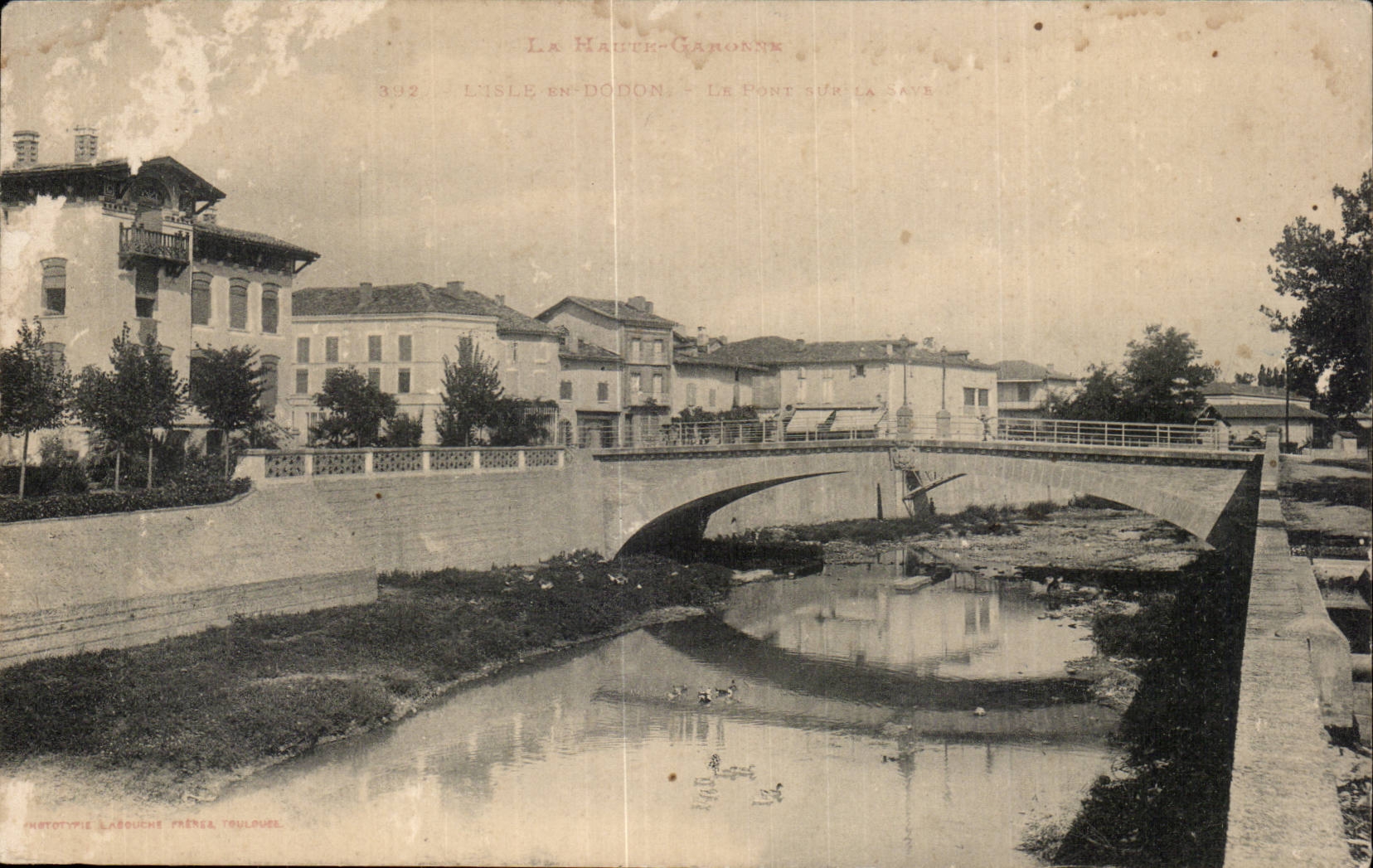 CPA the island in Dodon Le bridge on Saye