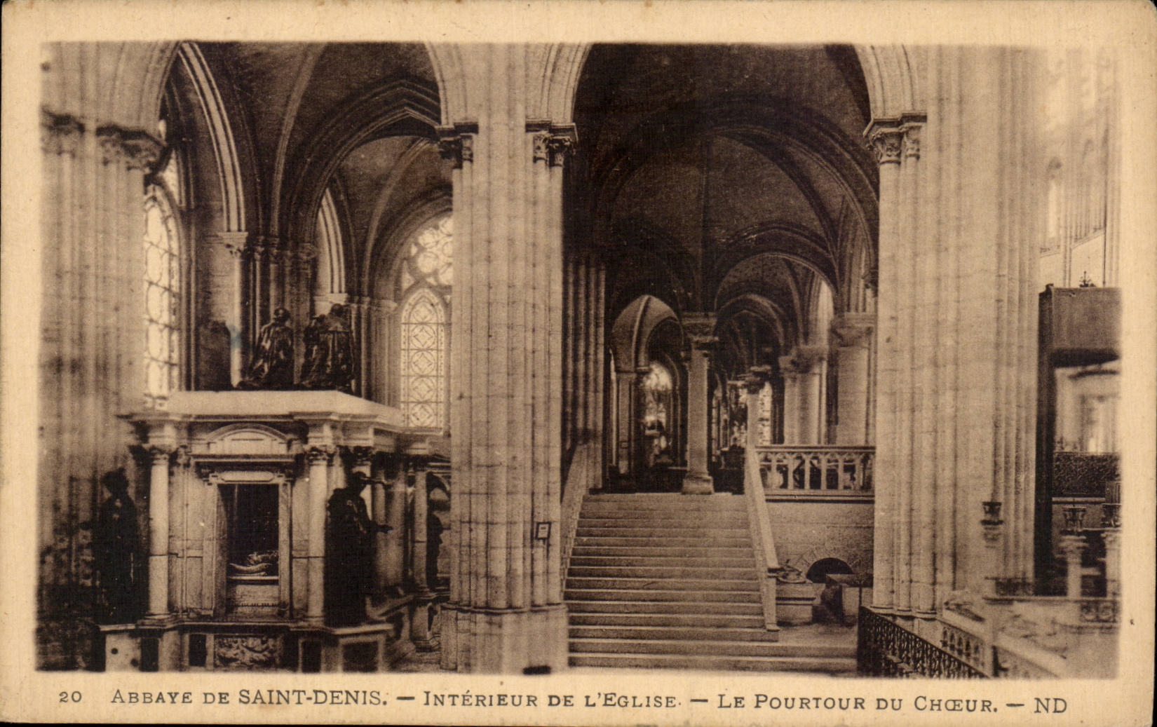 CPA Abbey of Saint Interior Denis of the church circumference of the chorus