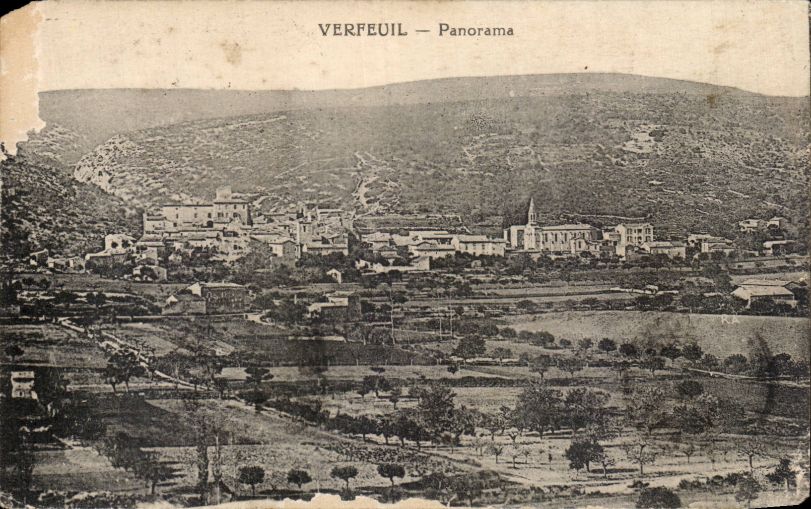 CPA Panorama of Verfeuil