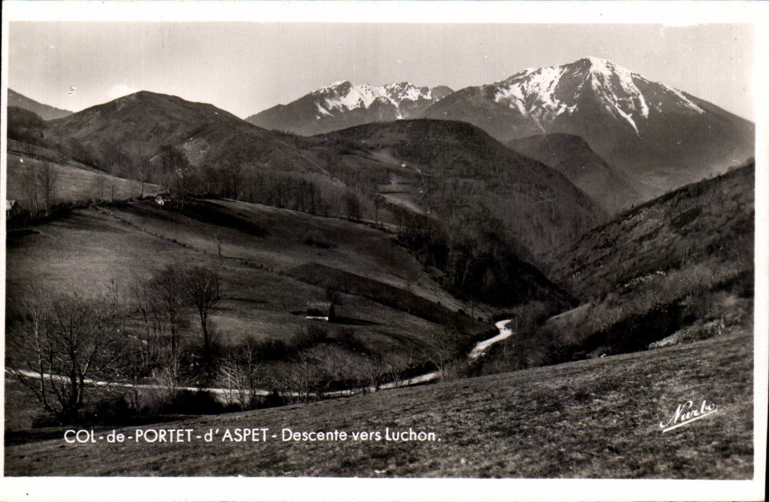 CPA Collar of Portet d' Aspet Descent towards Luchon