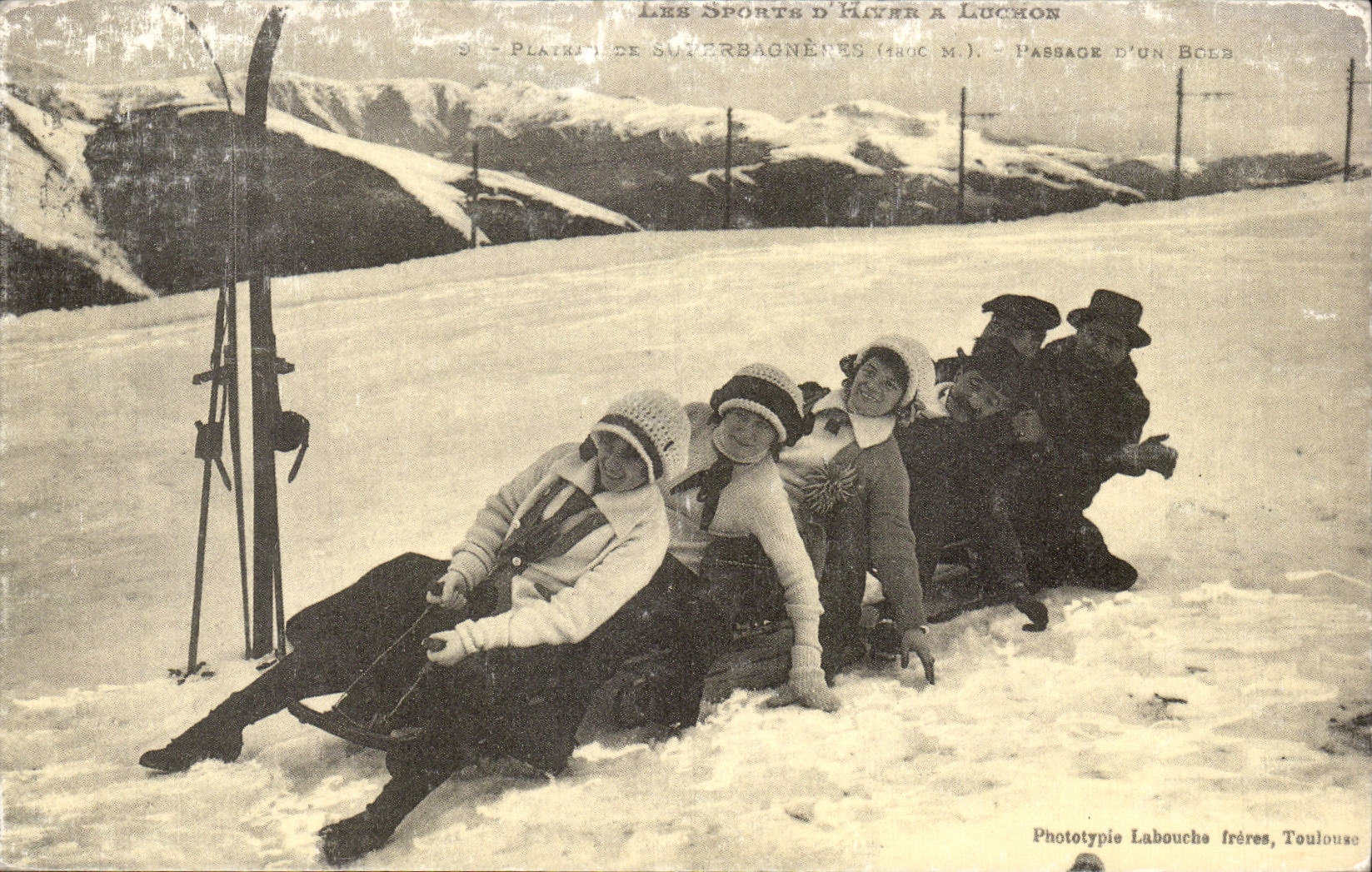 CPA REPRO Superbagneres Toboggan
