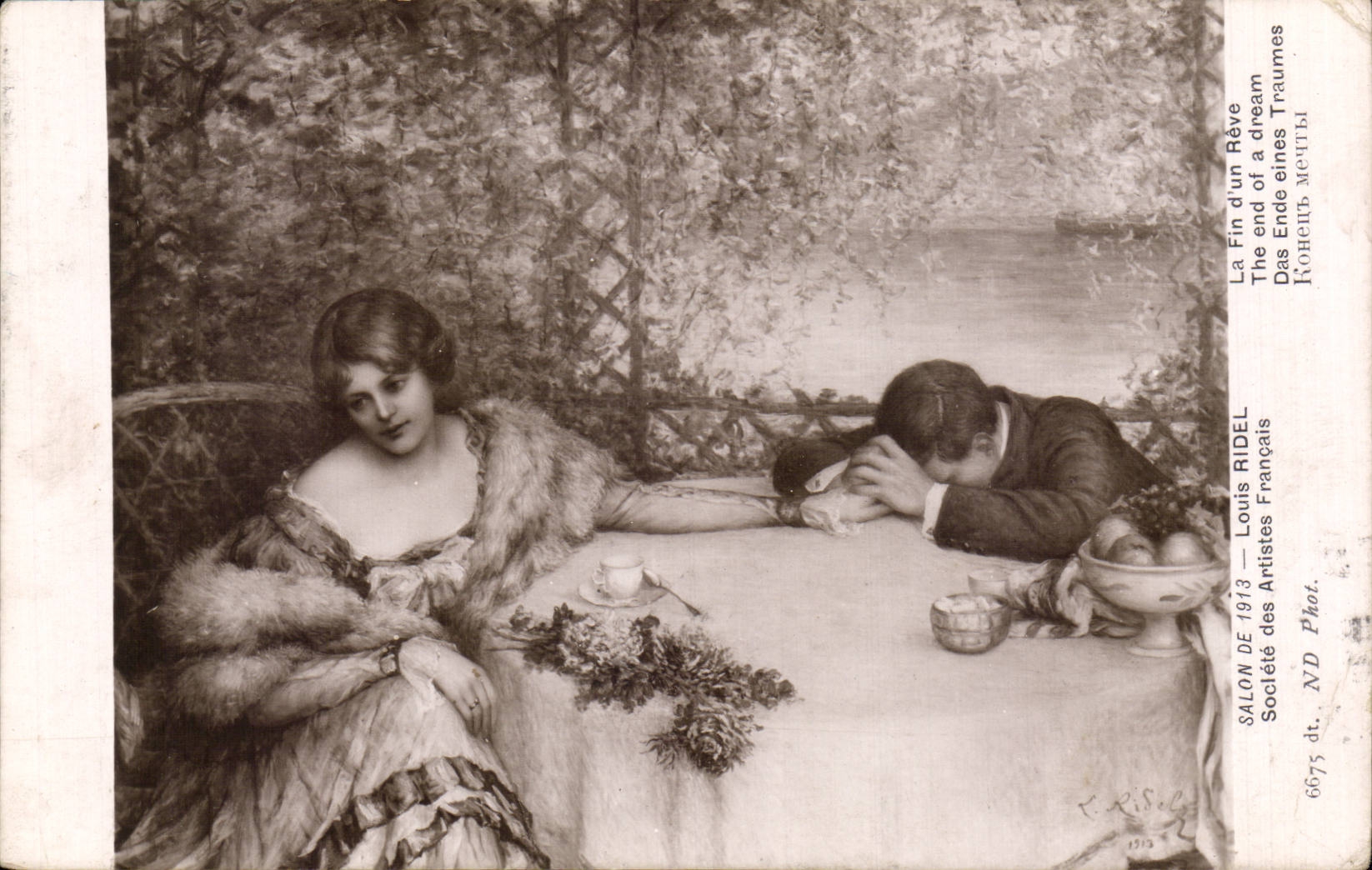 CPA Salon de 1913 Louis Ridel La fin d'un reve