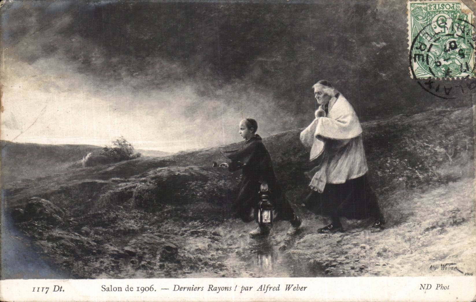 CPA Salon de 1906 Derniers rayons par Alfred Weber