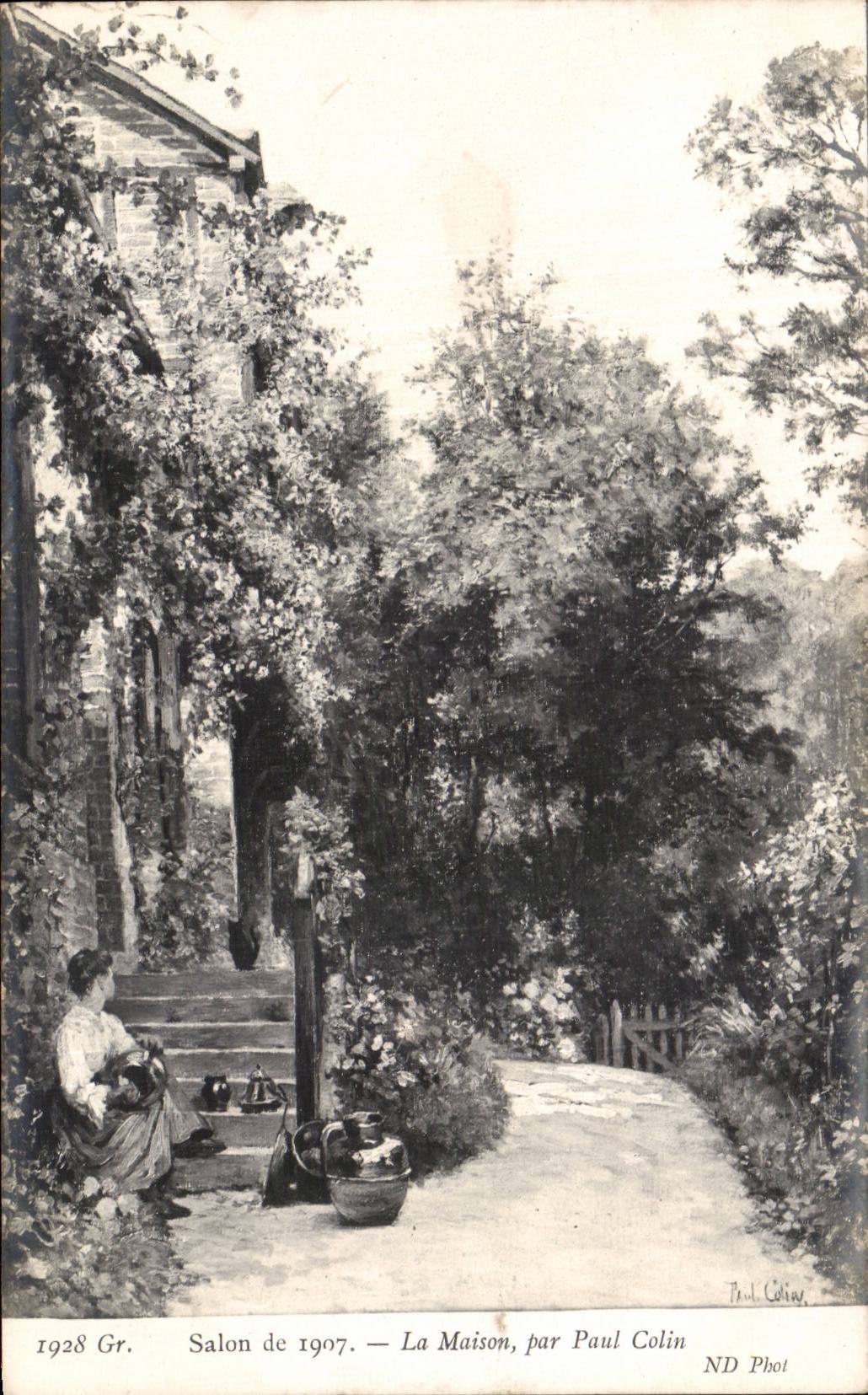 CPA Salon de 1907 Sla maison par Paul Colin