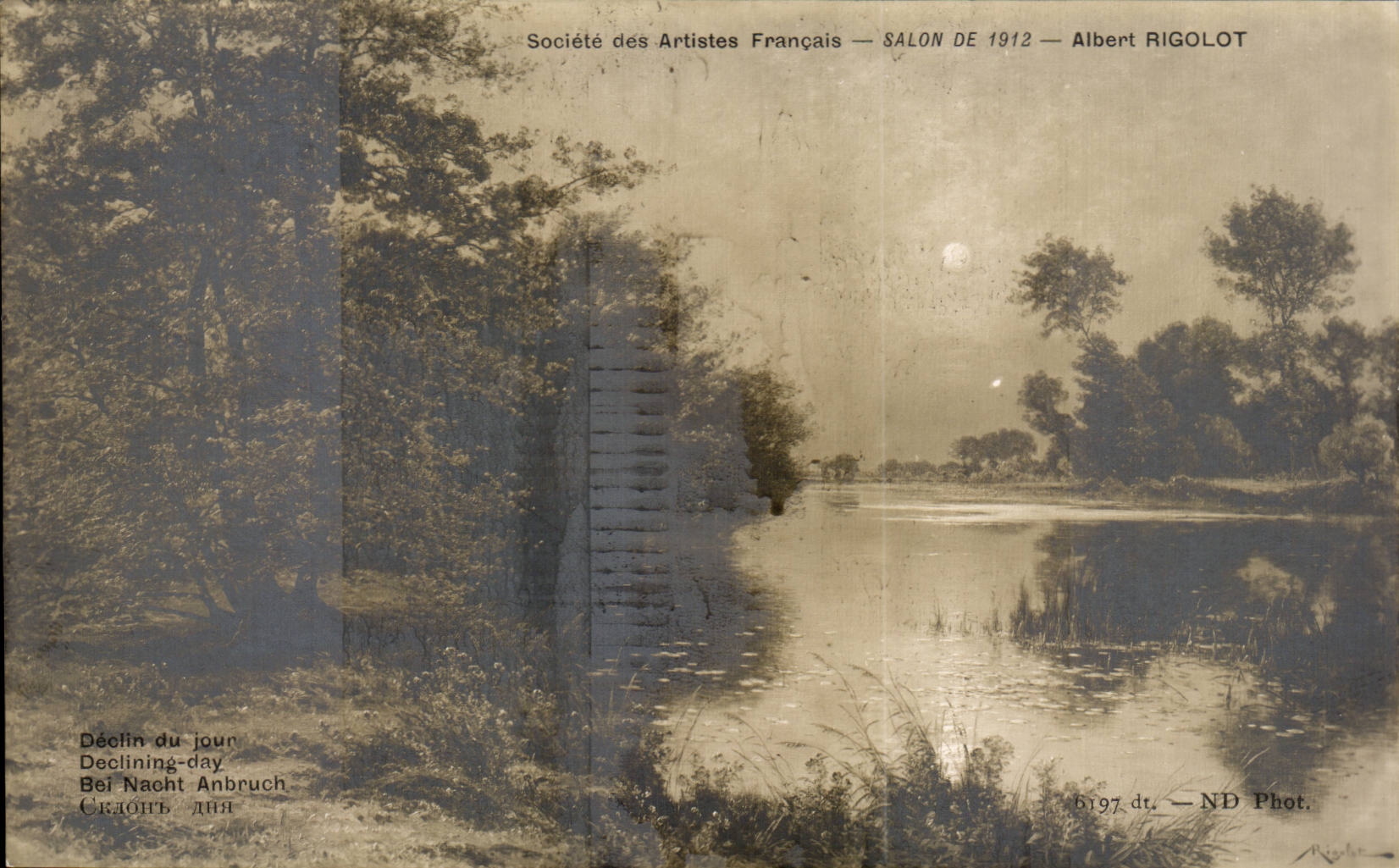 CPA Fantaisie Salon de 1912 Rigolot Declin du jour