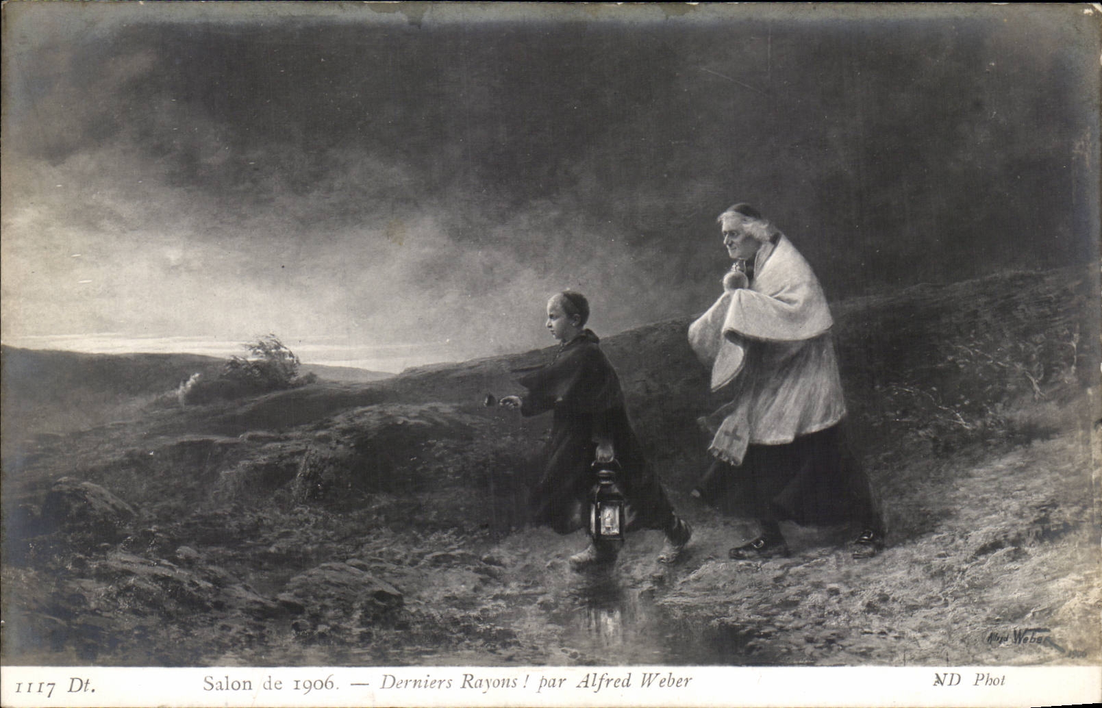 CPA Fantasy Living room of the last 1906 rays! By Alfred Weber