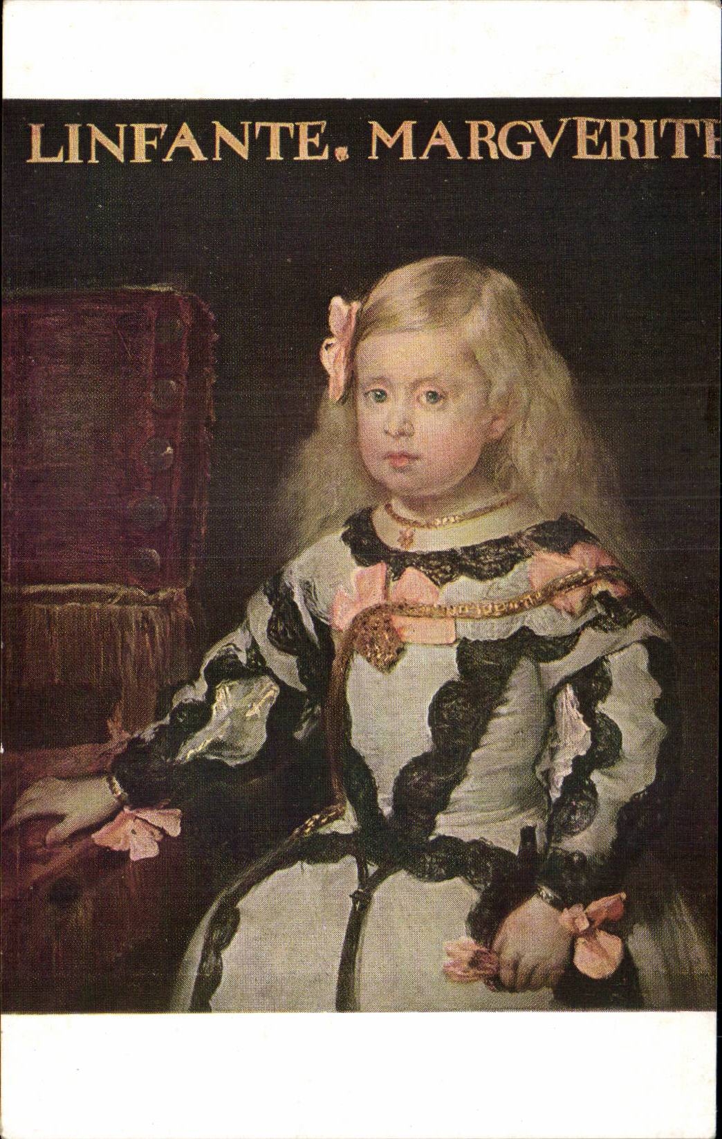 CPA Fantasy the infante Marguerite Museum of the Louvre Paris Velasquez