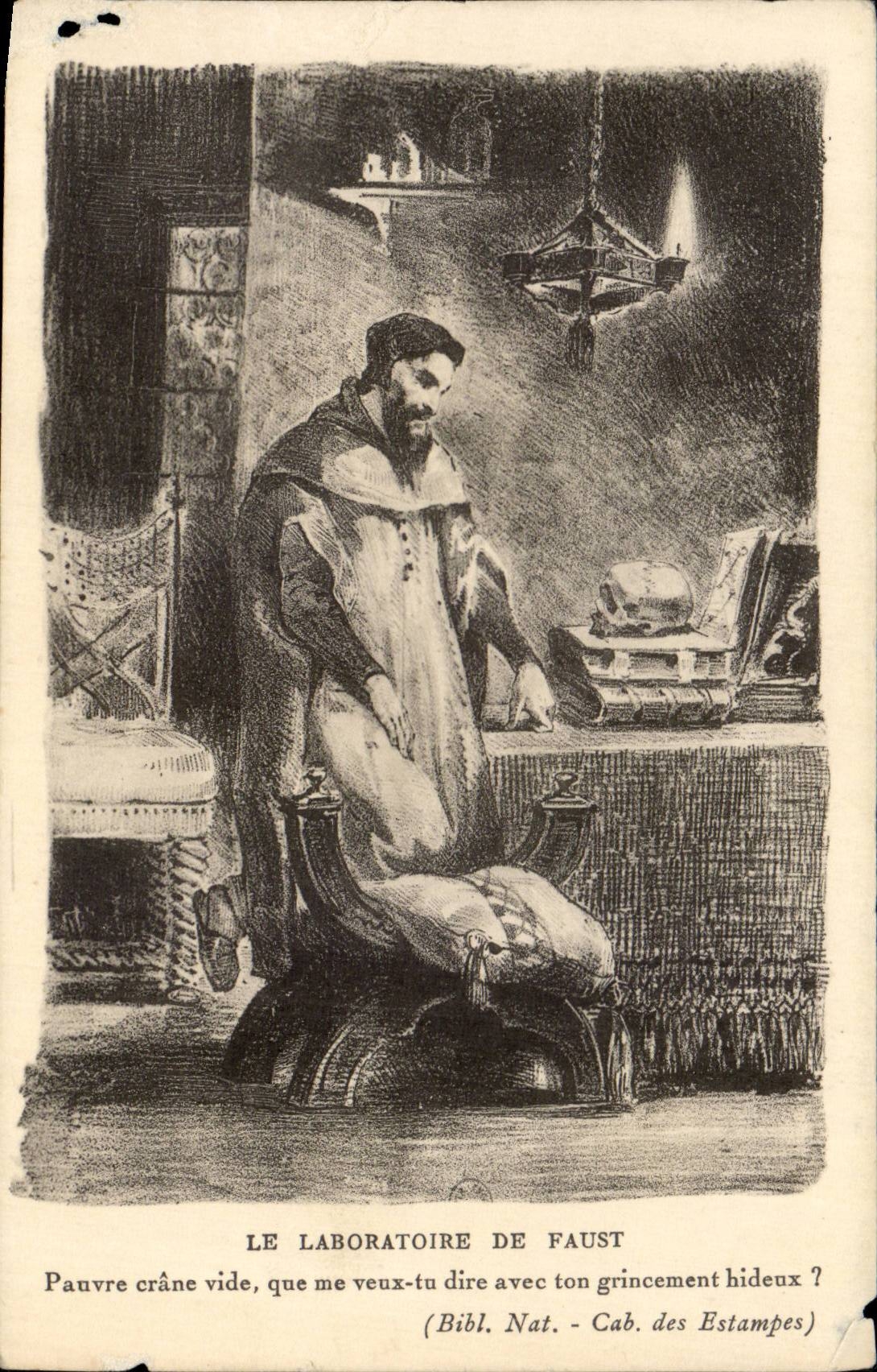 CPA Fantaisie Le laboratory de Faust