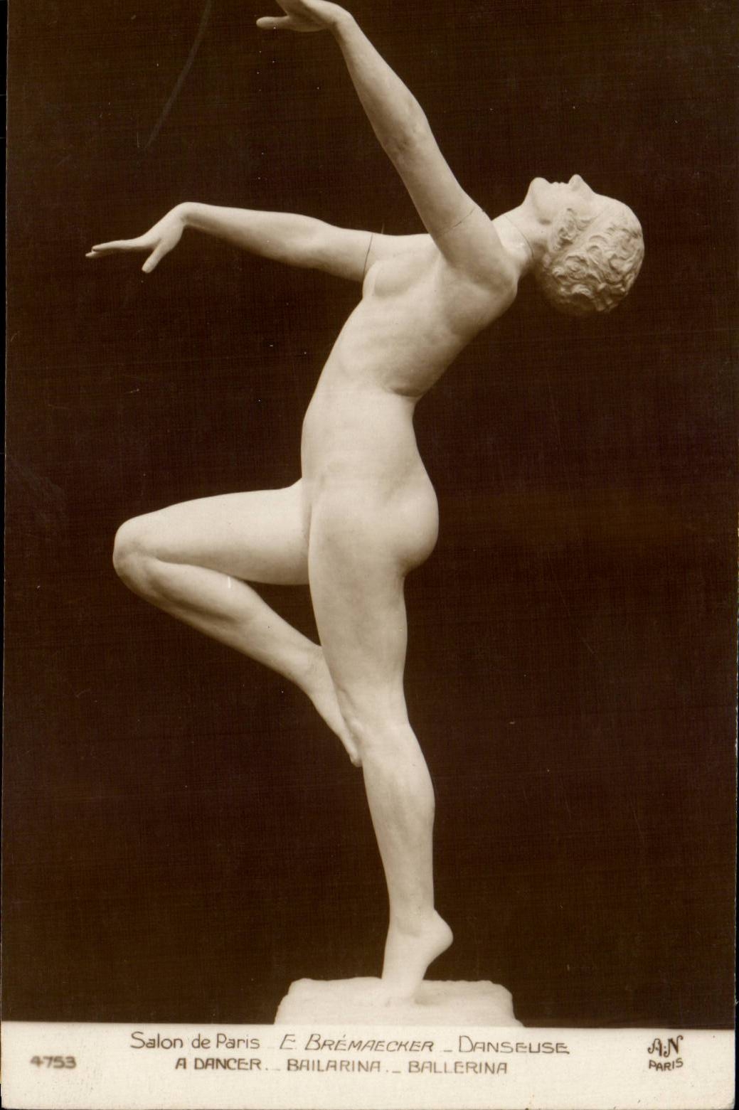 Sala de estar de la fantasia de CPA del bailarin de Paris Bremaecher