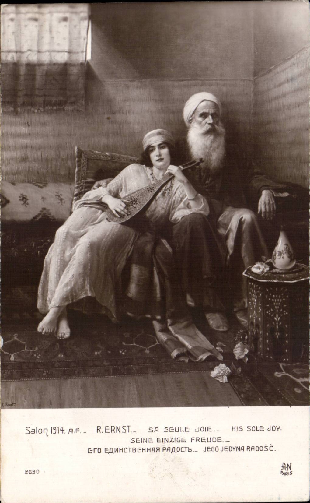 CPA Fantasy Living room 1914 Ernst Its only joy the East