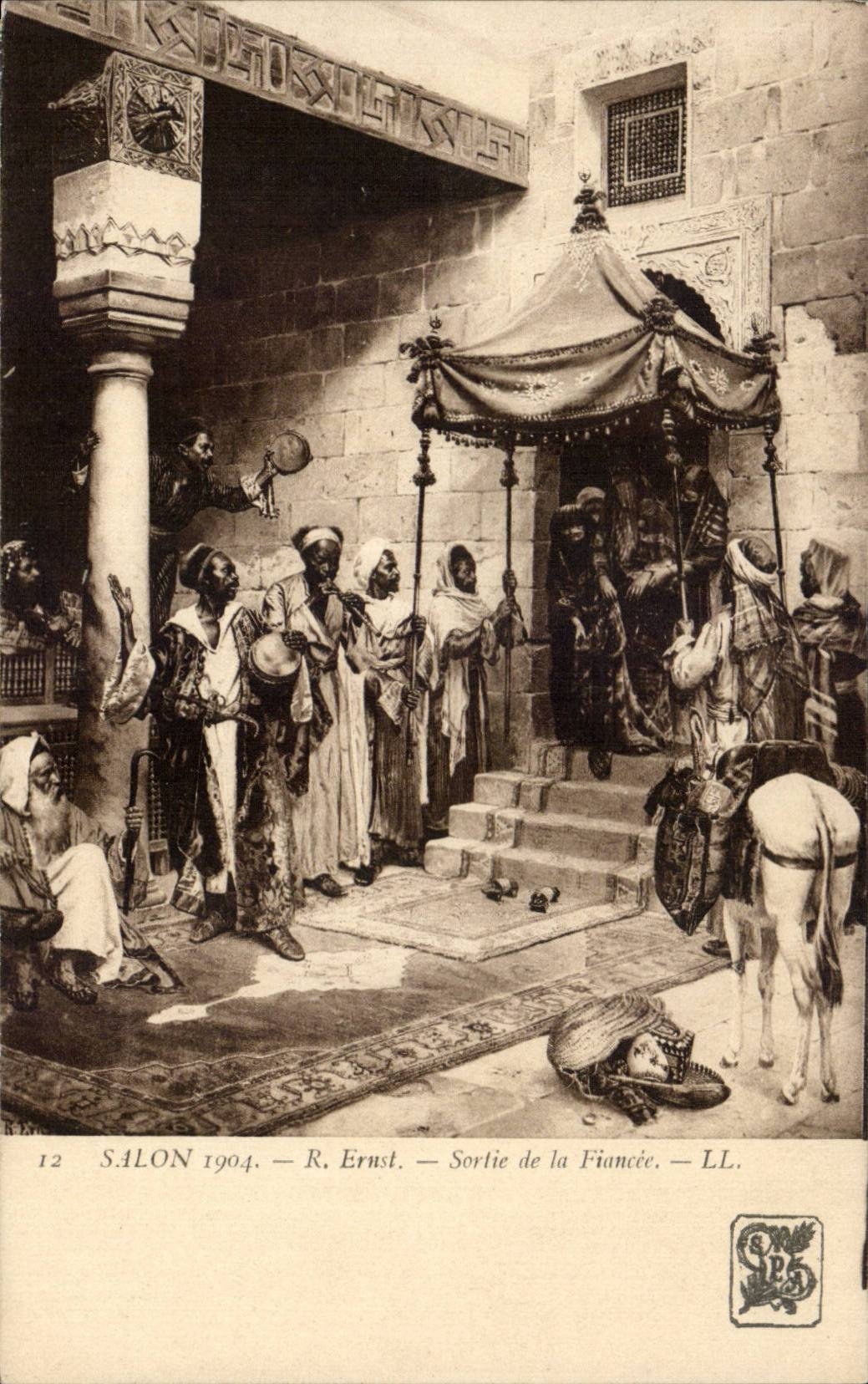 CPA Fantasy Living room 1904 Ernst Left the fiancee