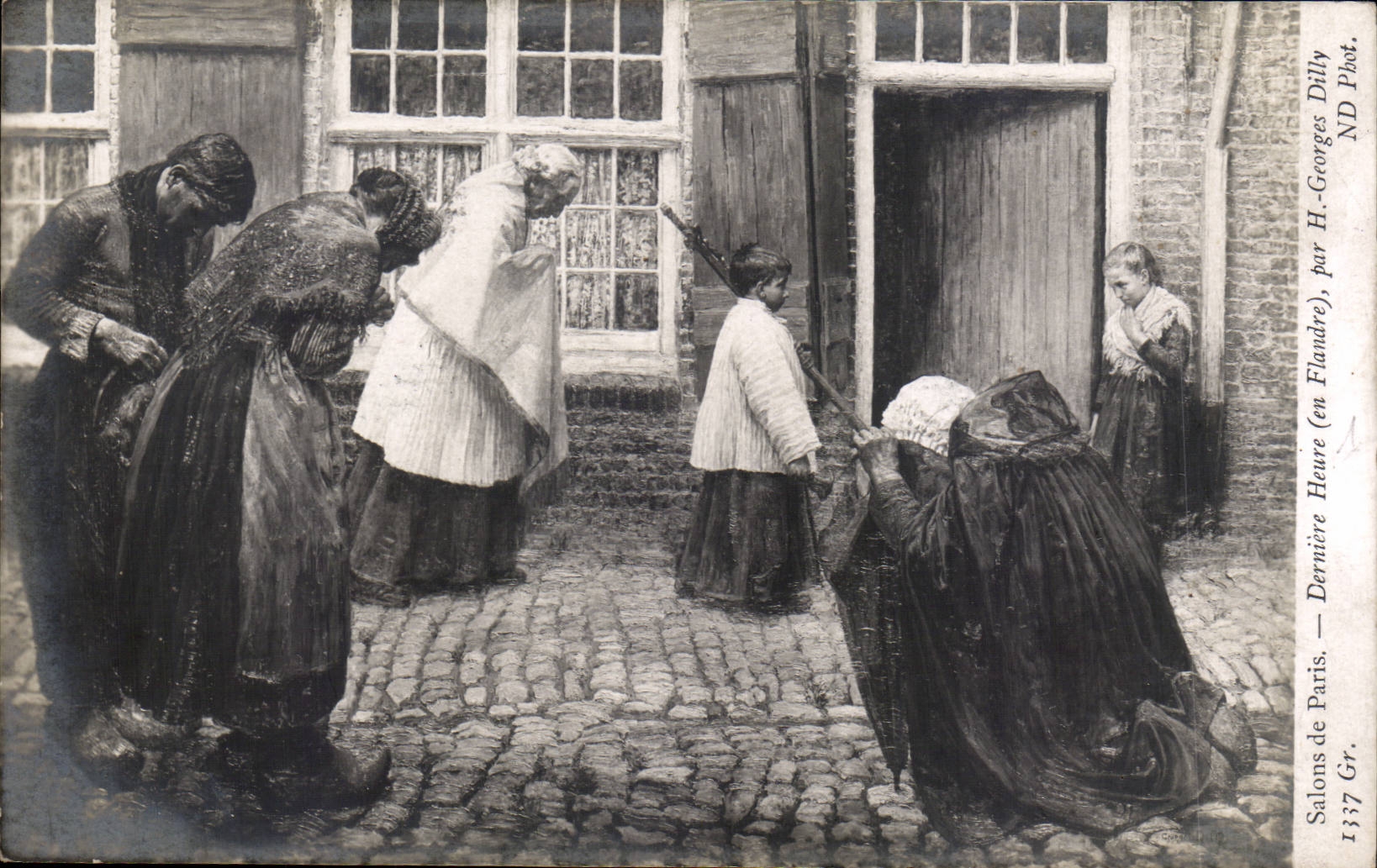 CPA Salons de Paris Derniere heure par Georges Dilly