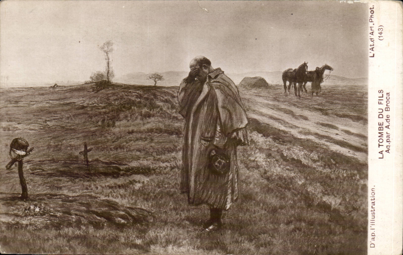 CPA Fantaisie fall It from the son has of Broca