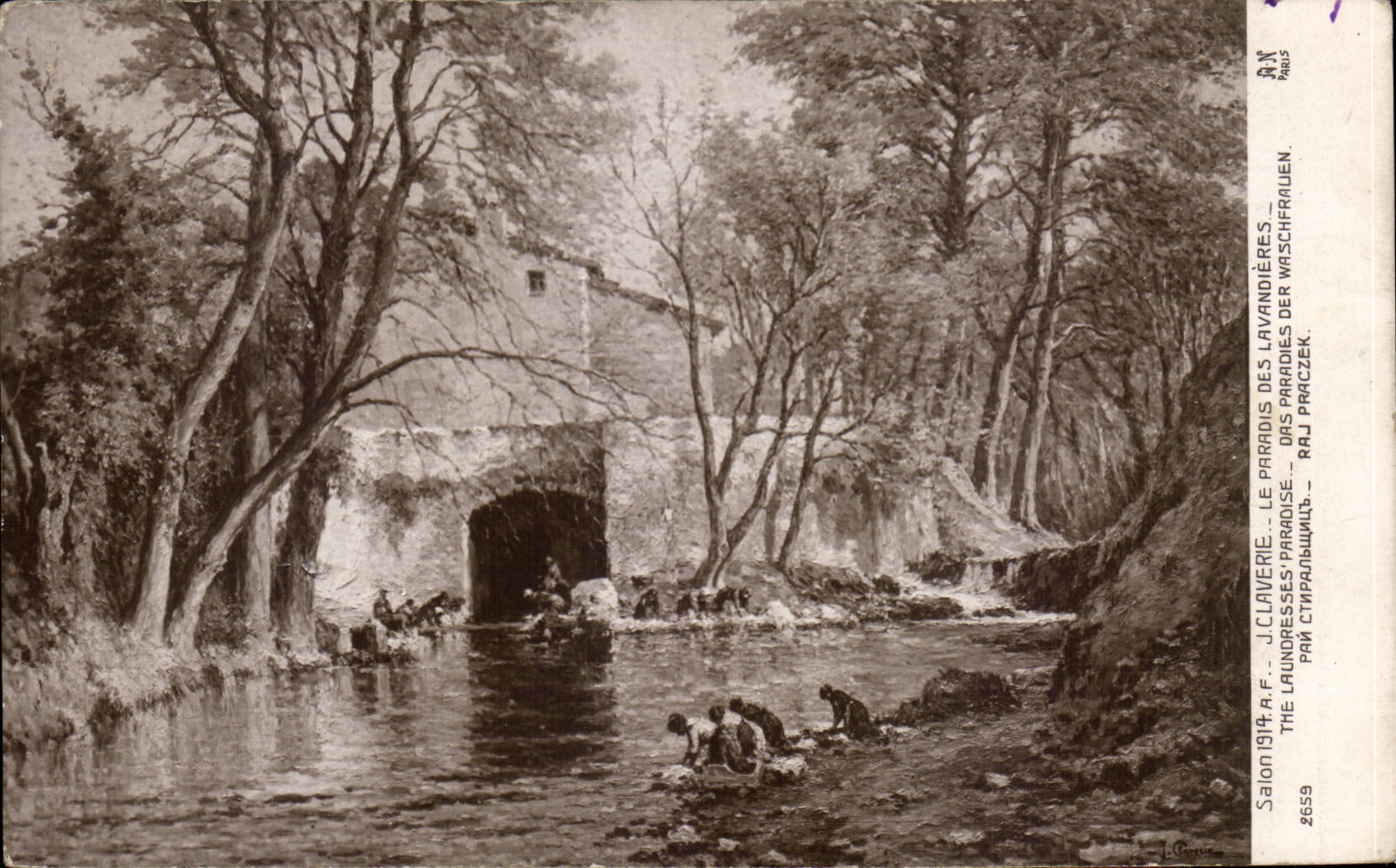 CPA Fantasy Living room 1914 Laverie Le paradise of the lavender fields