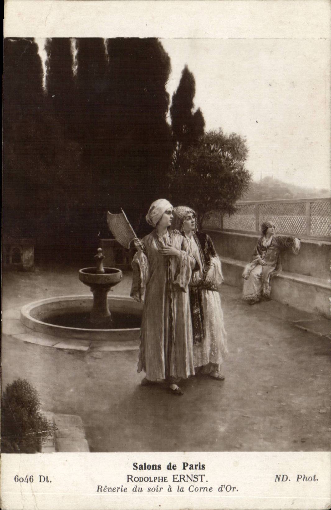 CPA Fantaisie Salons de Paris Rodolphe Ernst Reverie du soir a la corne d'or