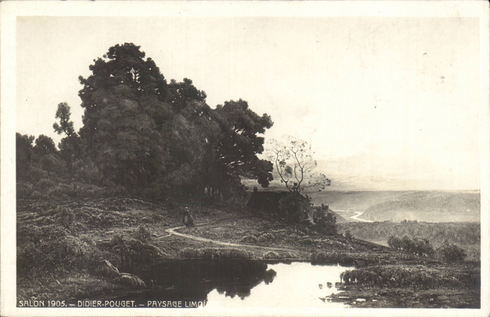 CPA Fantaisie Salon 1905 Didier Pouget Paysage 