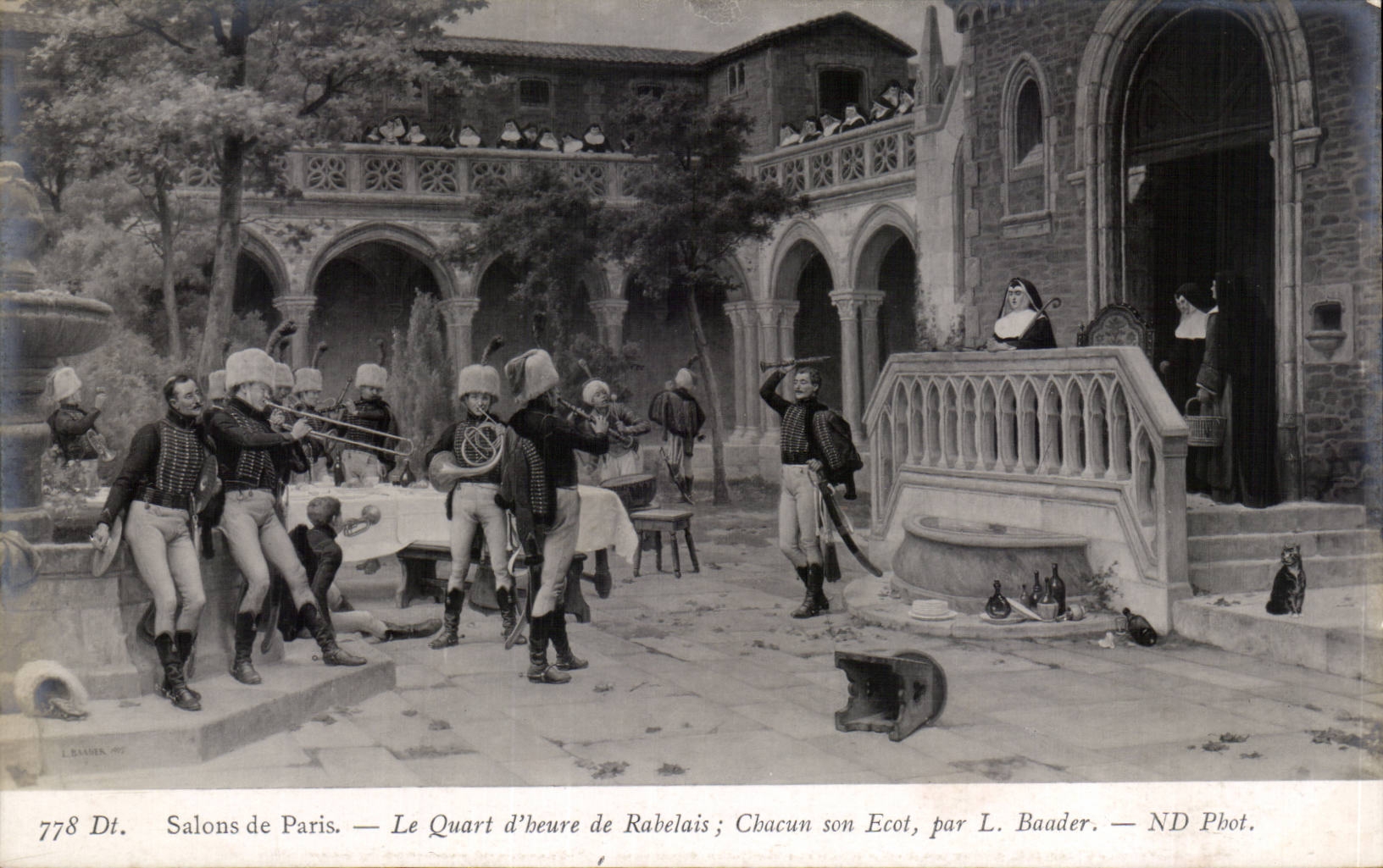 CPA Fantasy Living rooms of Paris fifteen minutes of Rabelais Each one its Share by Uniform Baader Militaria