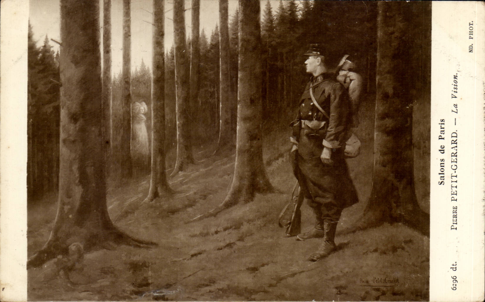 CPA Fantasy Living rooms of Paris Pierre Small Girard the Militaria vision