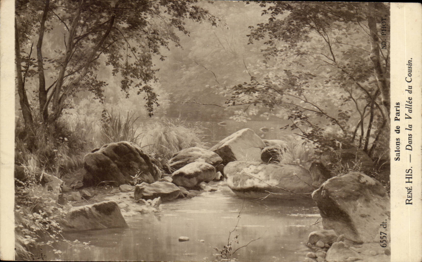 CPA Fantasy Living rooms of Paris Rene His In the valley of the Cousin