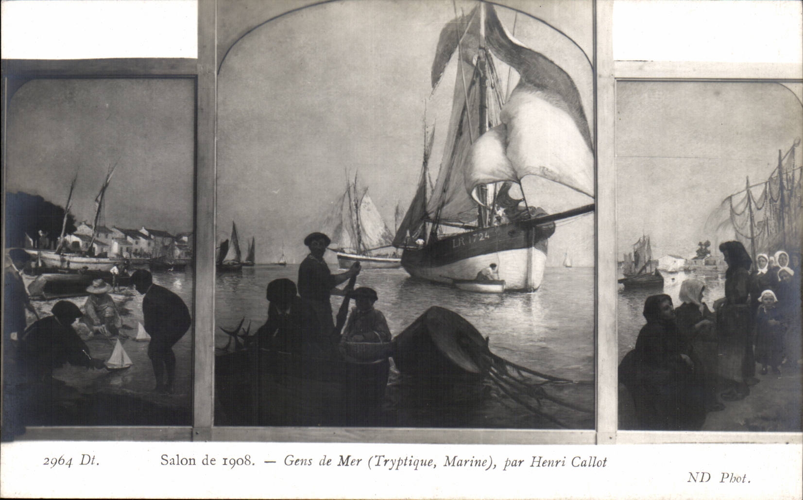 CPA Fantasy Living room 1908 Sailors by Henri Stone-block