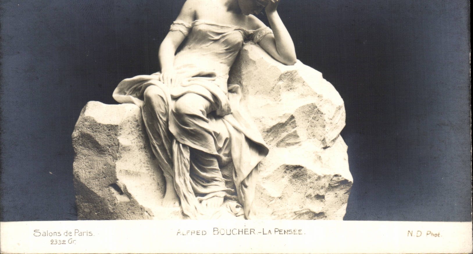 Salas de estar de la fantasia de CPA de Paris Alfred Boucher el pensamiento