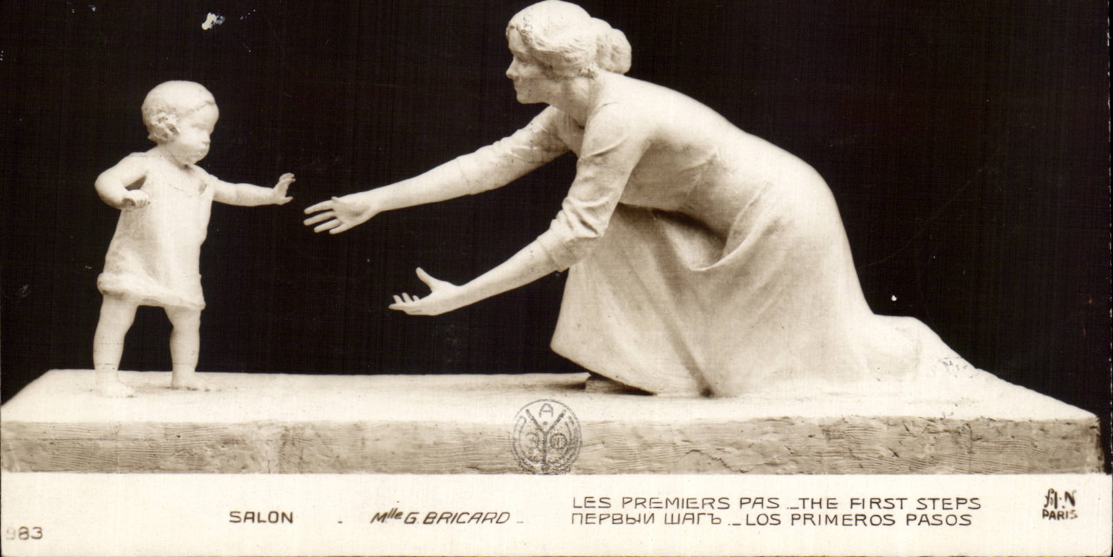 Pasos de Paris Bricard de la fantasia de CPA primeros