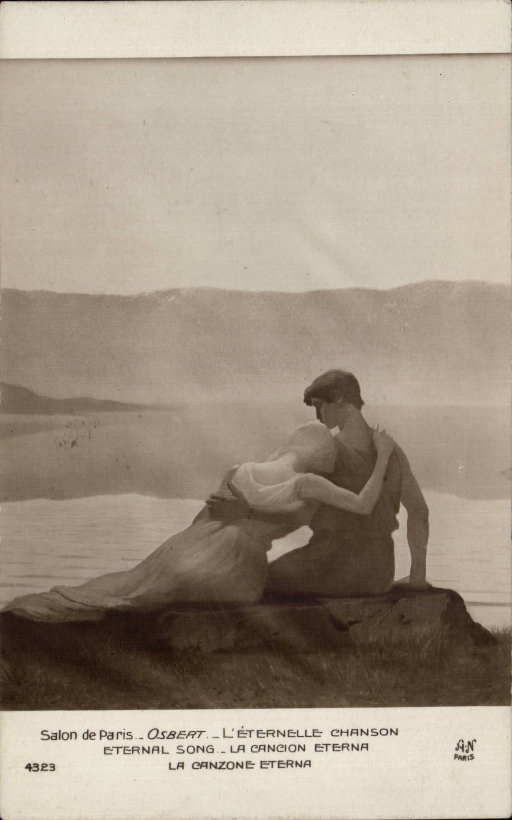 CPA Fantasy Living room of Paris osbert the eternal song