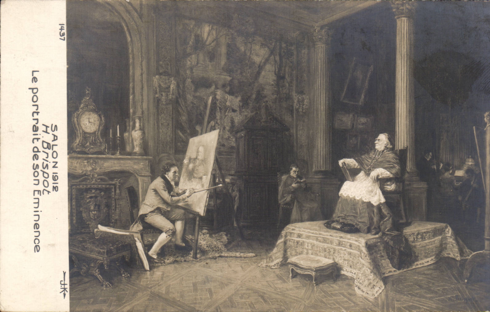 CPA Fantaisie Salon 1912 Brispot Le portrait de son eminence