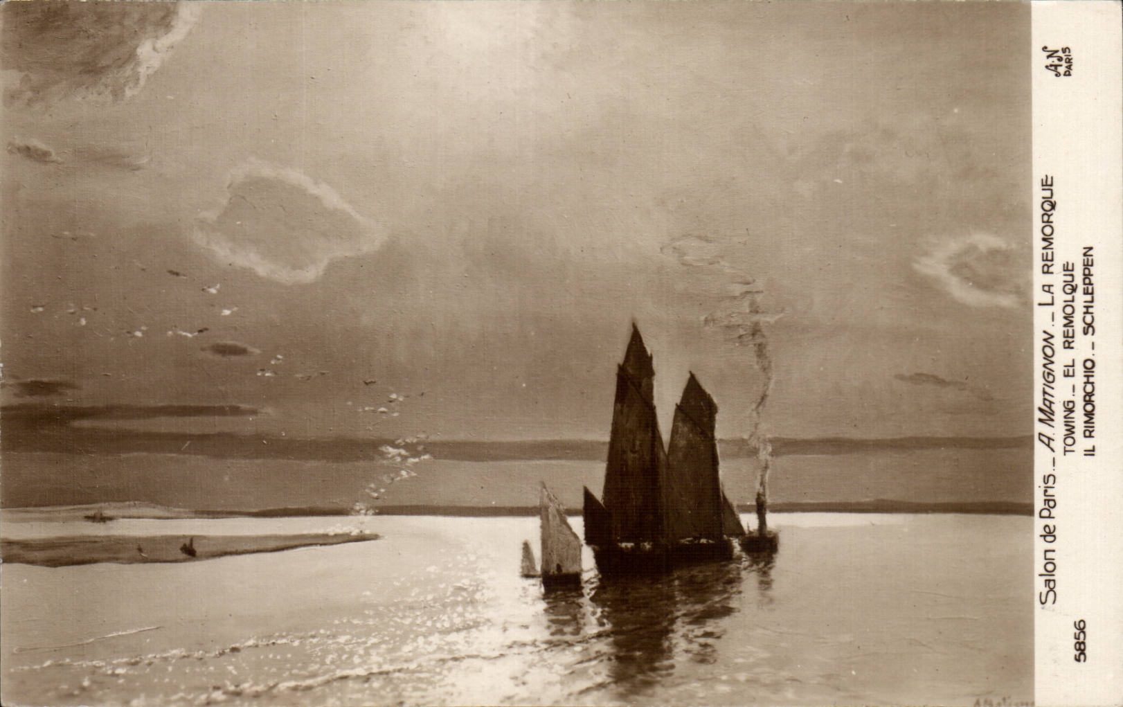 CPA Fantaisie Salon de Paris Matignon La remorque