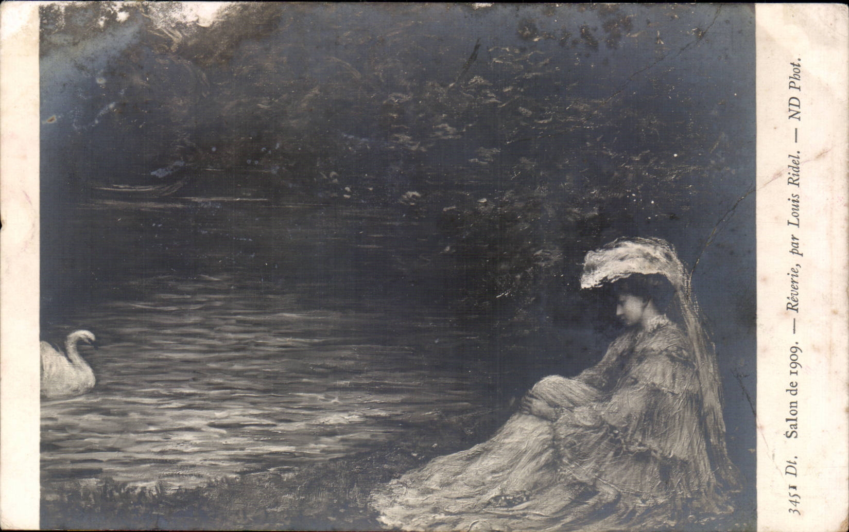 CPA Fantaisie Salon 1909 Reverie par Louis ridel