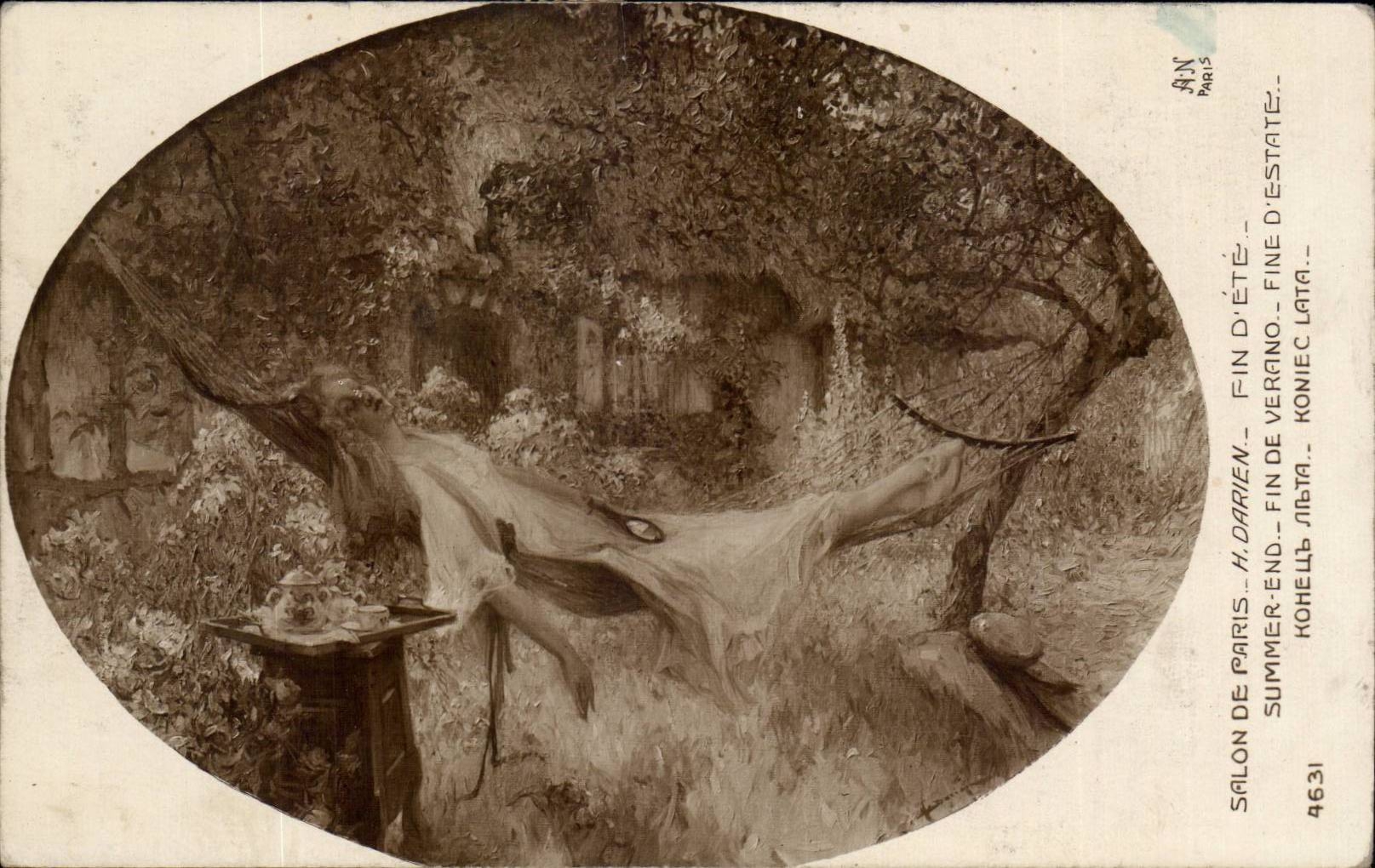 CPA Fantaisie Salon de Paris Darien Fin d'ete 