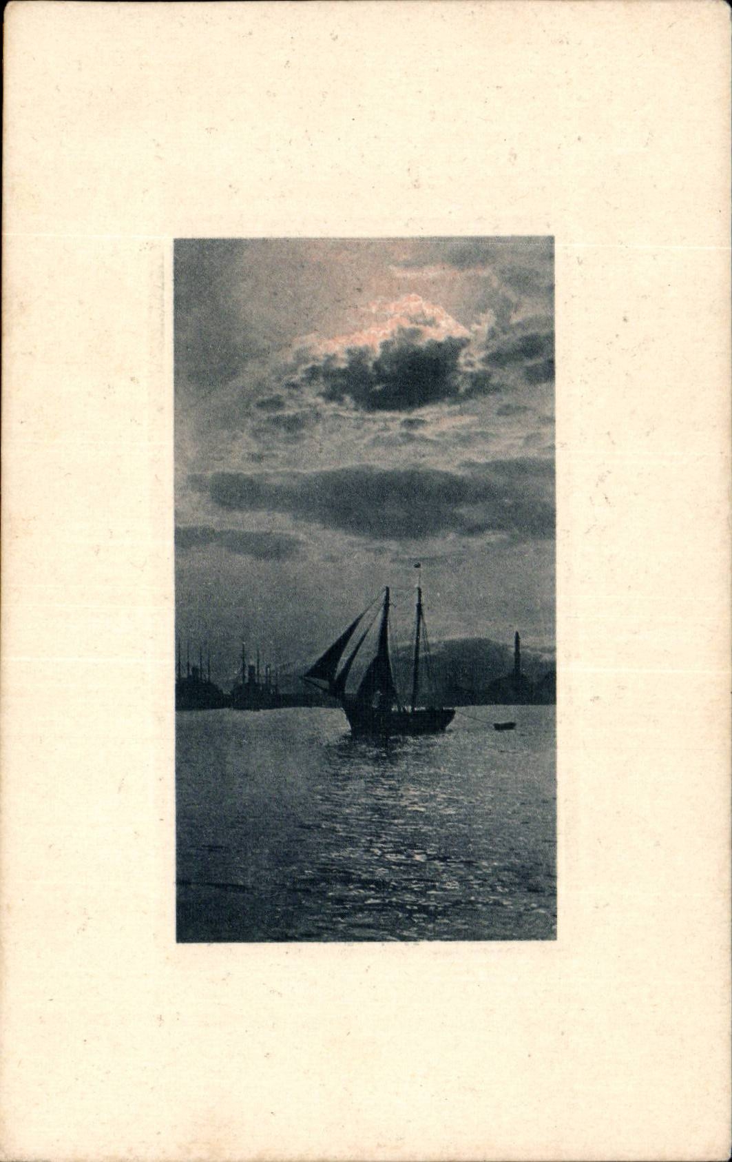 CPA Fantaisie Paysage de marine