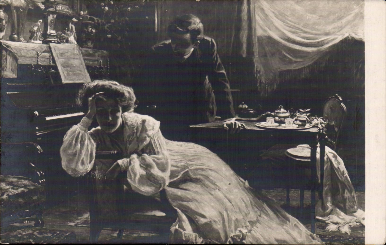 CPA Fantaisie Salons de Paris Leve Un nuage 