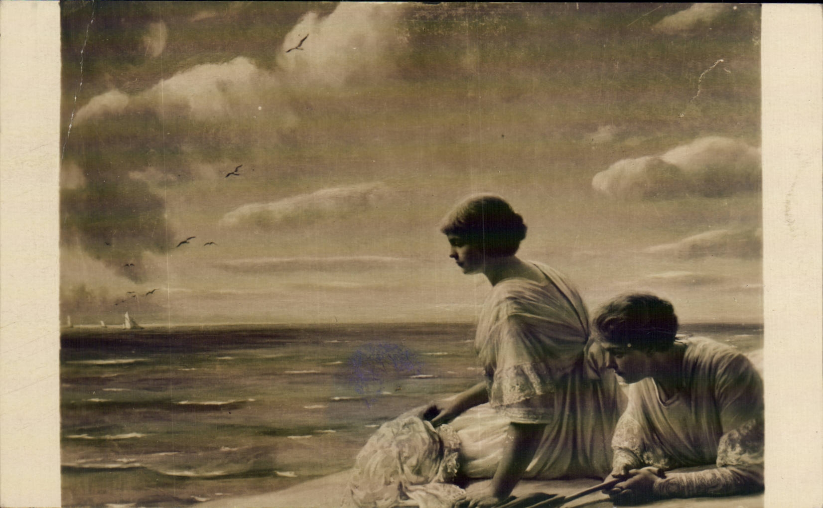 CPA Fantaisie Salons de Paris Lhemroels Les mouettes