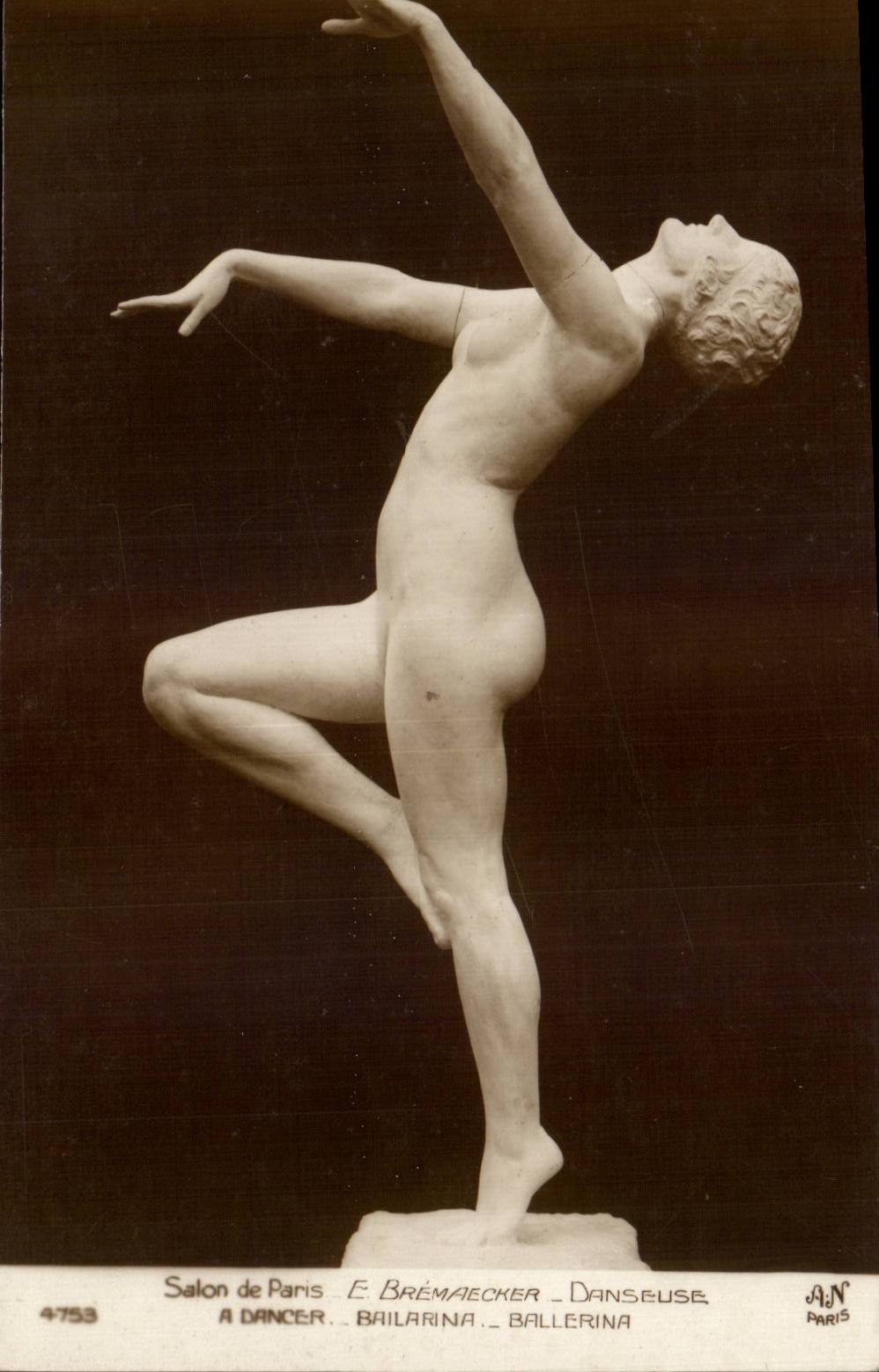 Sala de estar de la fantasia de CPA del bailarin de Paris Bremarecker