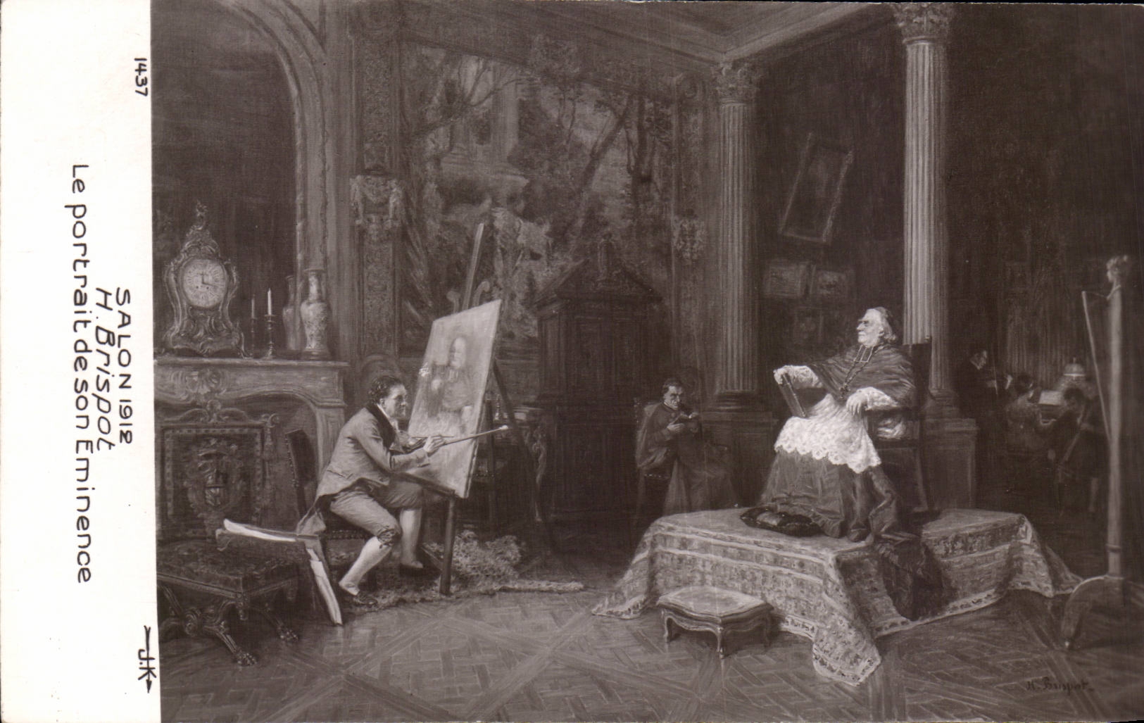 CPA Fantaisie Salon 1912 Brispot Le portrait de son eminence