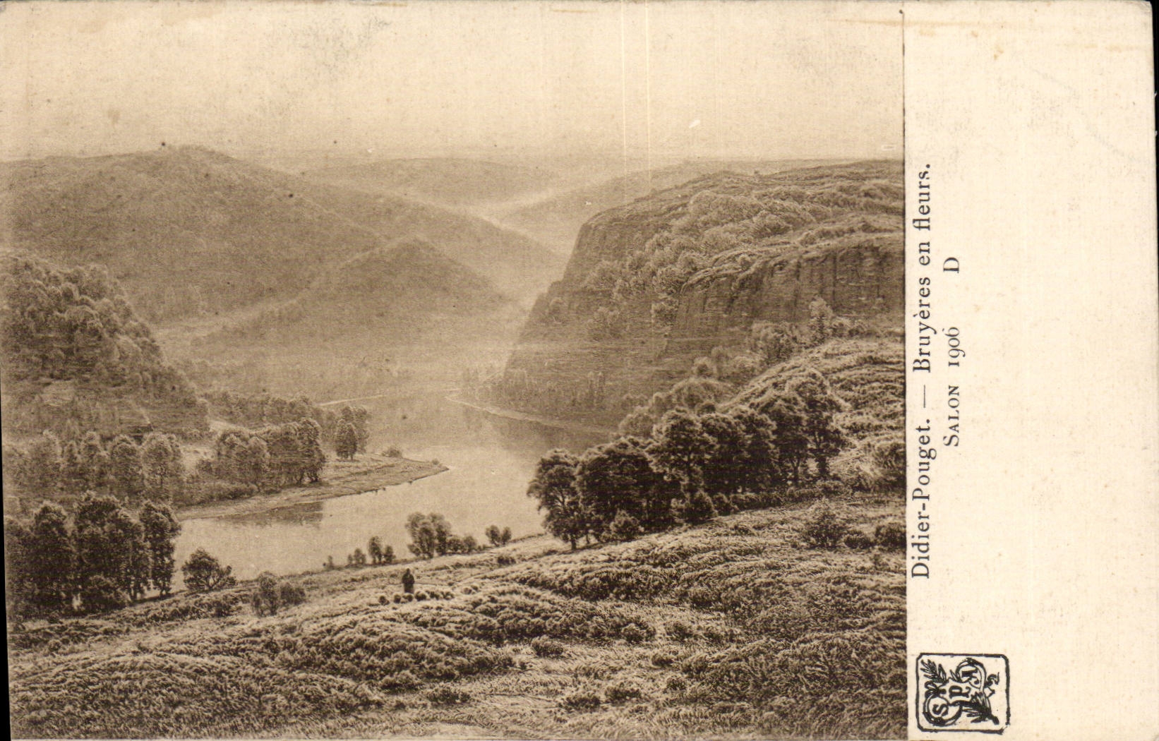 CPA Fantaisie Didier Pouget Bruyerres en fleurs Salon 1906