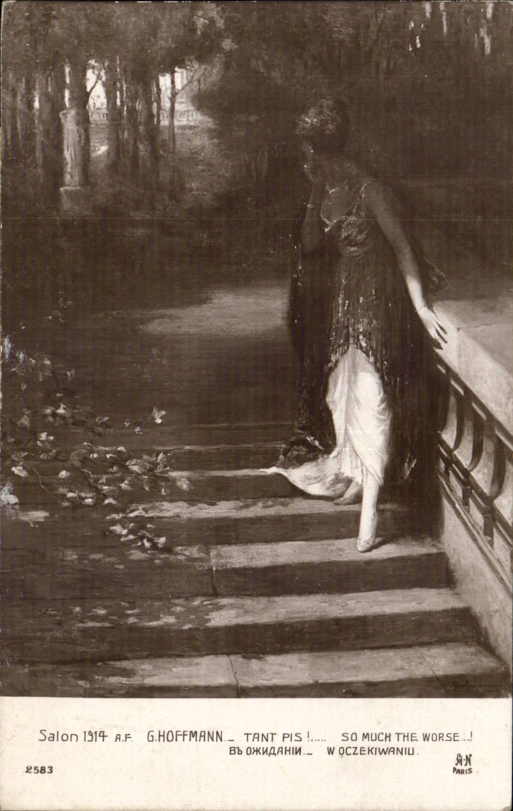 CPA Fantaisie Salon 1914 Hoffmann Tant pis !