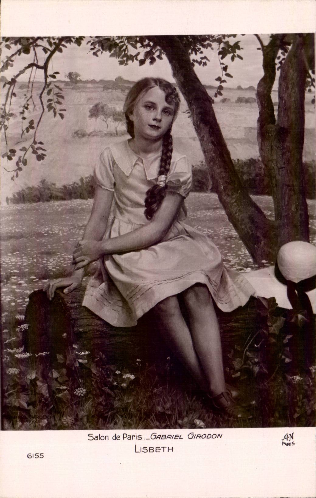 CPA Fantaisie Salon de Paris Girodon Lisbeth Enfant Fille