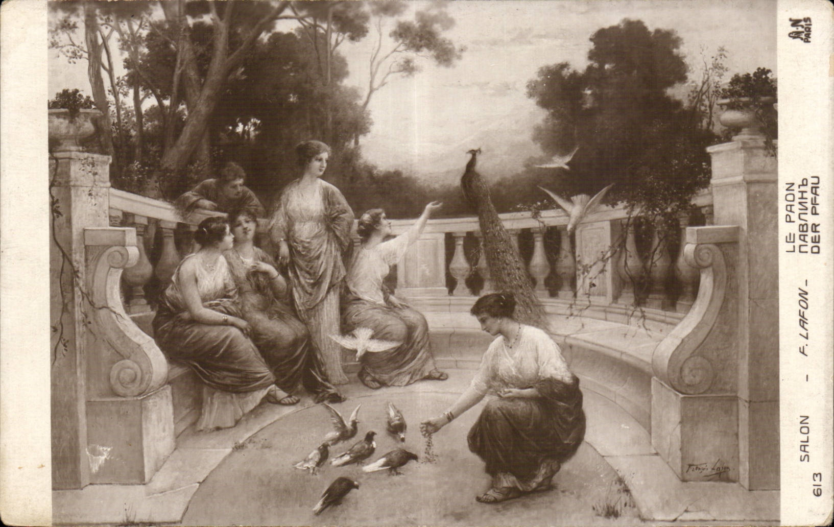 CPA Fantaisie Paris Salon le paon