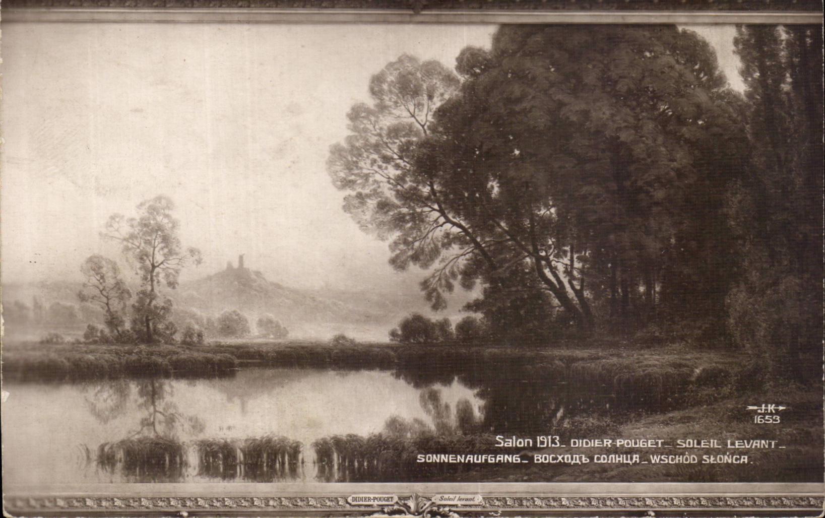 CPA Fantaisie Salon 1913 Didier Pouget Soleil levant 